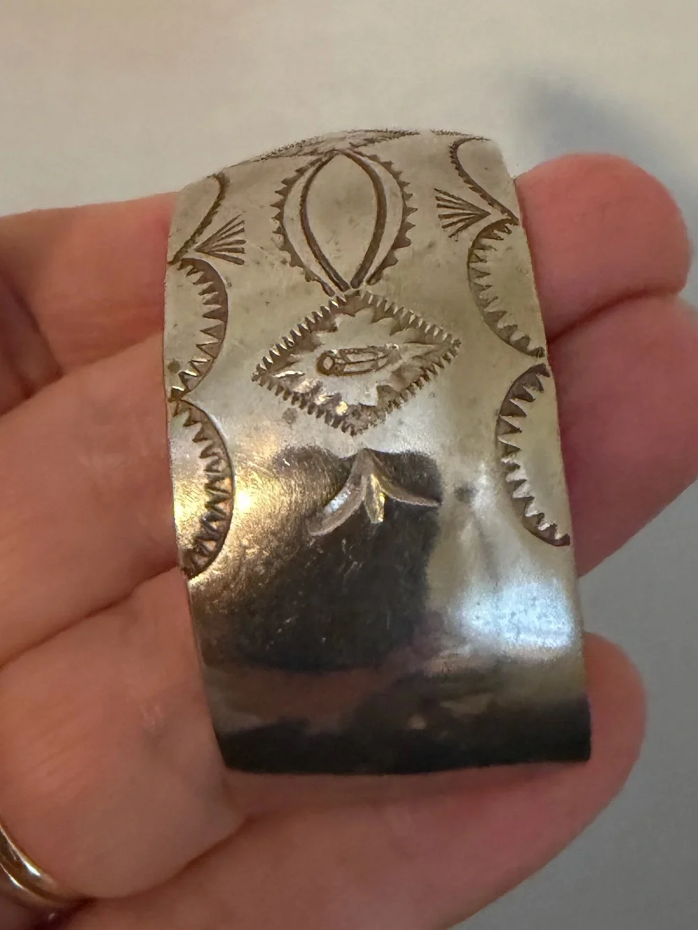 Vintage Navajo Sterling Silver Cuff Bracelet